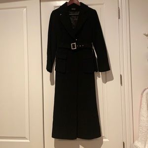 Black wool coat